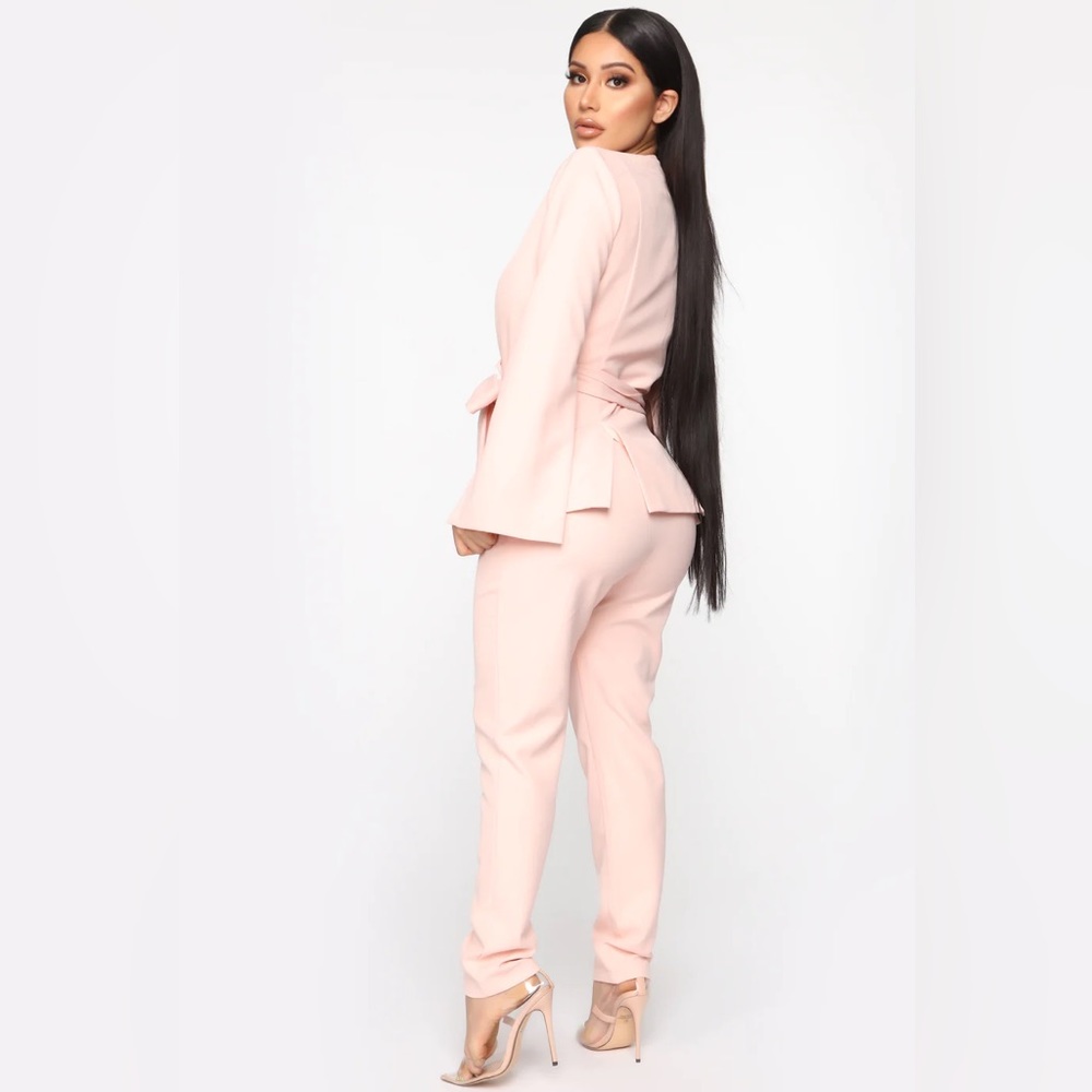 Fashion Nova “Sitting Pretty” Mauve trousers